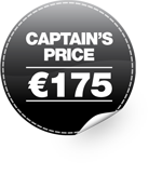 Captain's Price 175 euros
